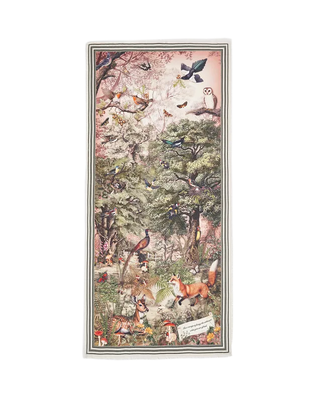 fable-england-woodland-tales-schal-lang-taupe-waldmuster image 1