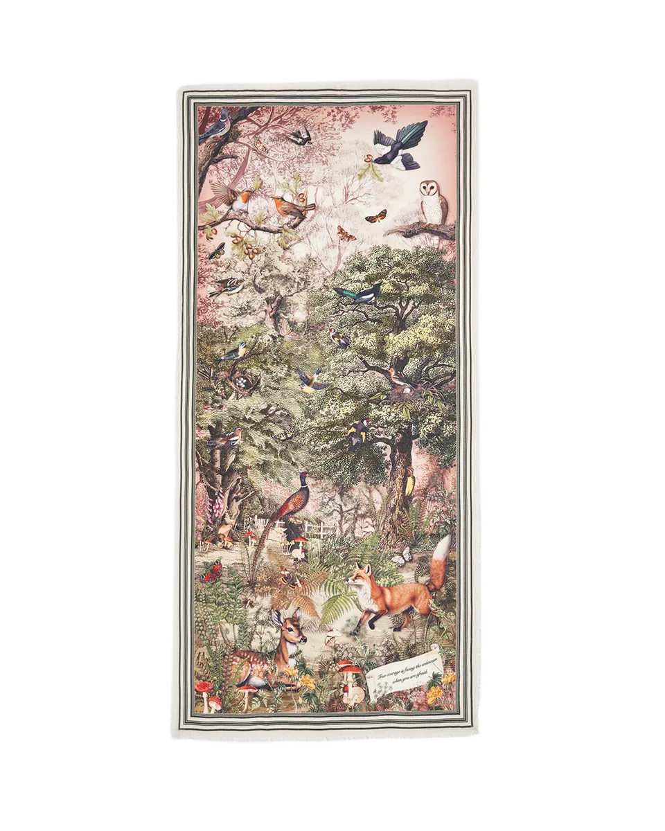 fable-england-woodland-tales-schal-lang-taupe-waldmuster image 1
