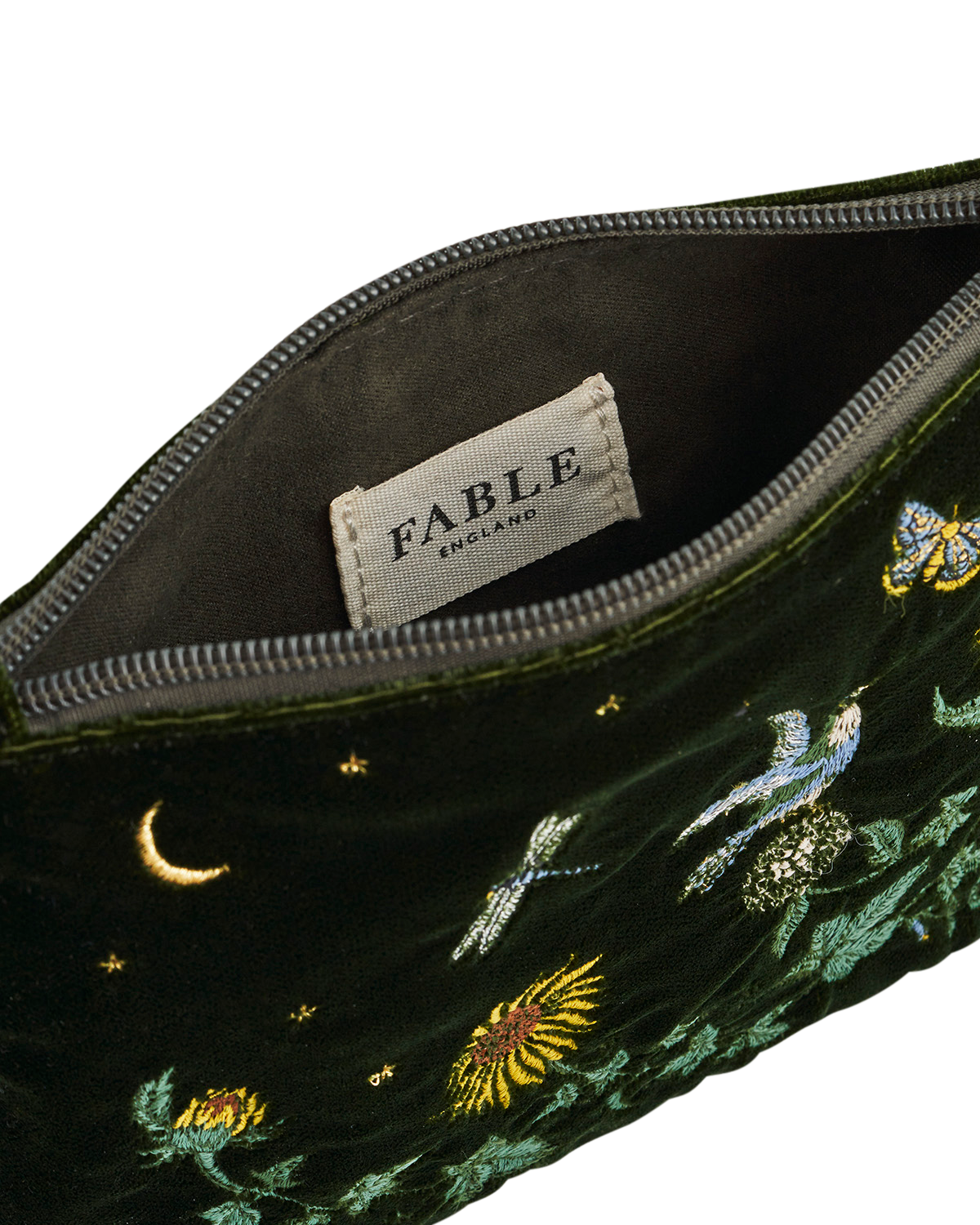 fable-england-green-sunflower-pouch-samt-gr-n image 6