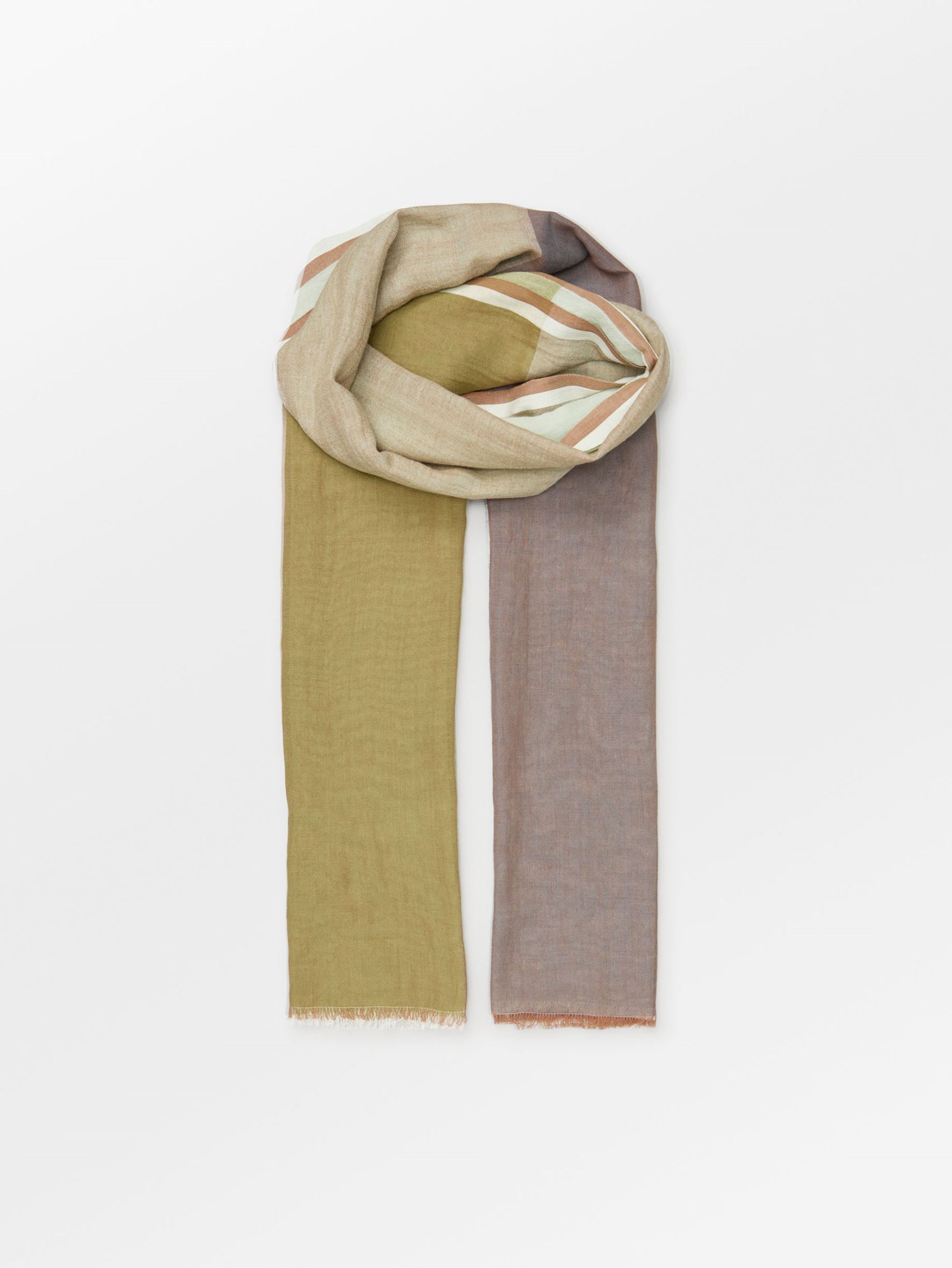 becks-ndergaard-kikko-cowea-schal-baumwolle-khaki-karo-100x200 image 2