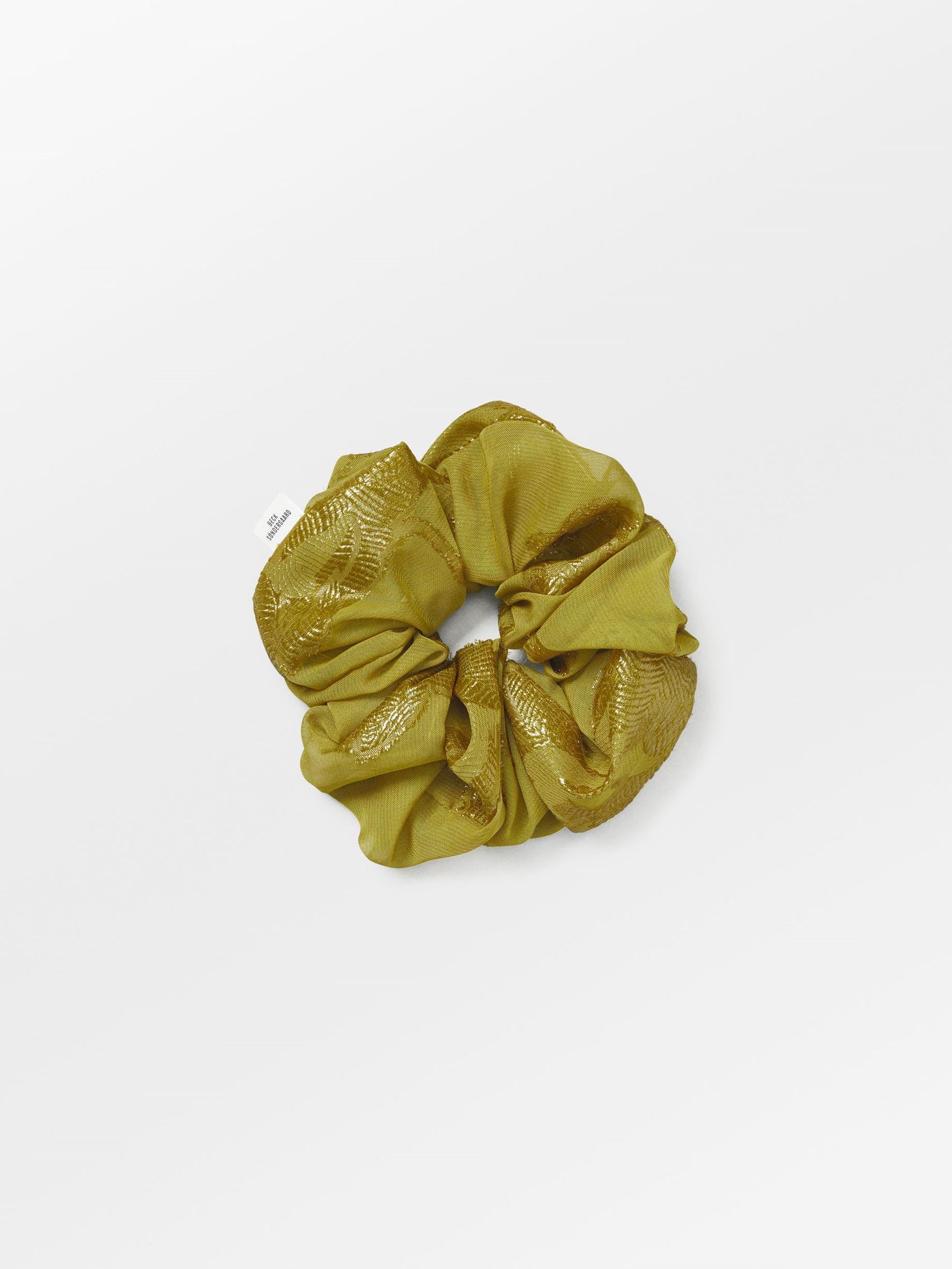 becks-ndergaard-fina-scrunchie-haargummi-oliv-19-cm-gro image 1