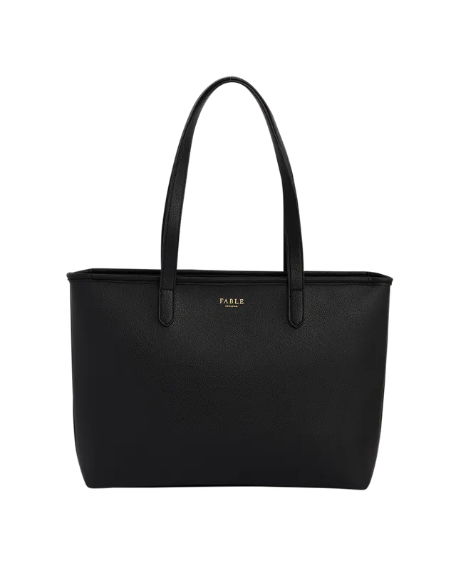 fable-england-handbags-laura-celestial-black-grab-tote-schwarz image 1