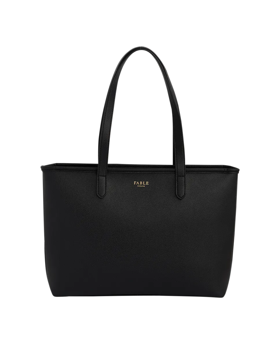 fable-england-handbags-laura-celestial-black-grab-tote-schwarz image 1