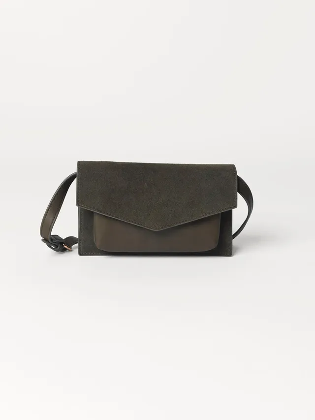 becks-ndergaard-suede-regina-tasche-chive-green-wildleder-crossbody image 1