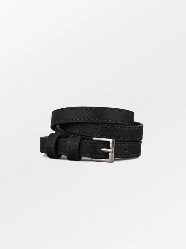 becks-ndergaard-softly-aria-belt-g-rtel-schwarz-leder-xs-s image 1