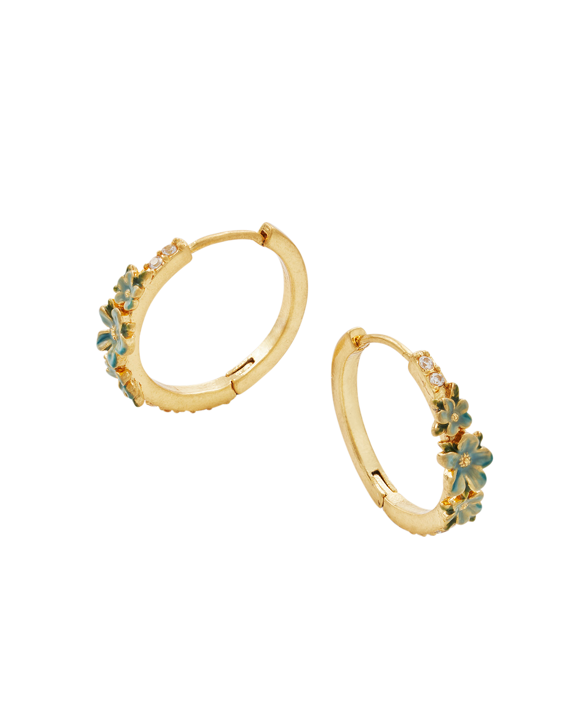 fable-england-floral-wreath-schmuckset-gold-blumen-kette-creolen image 8