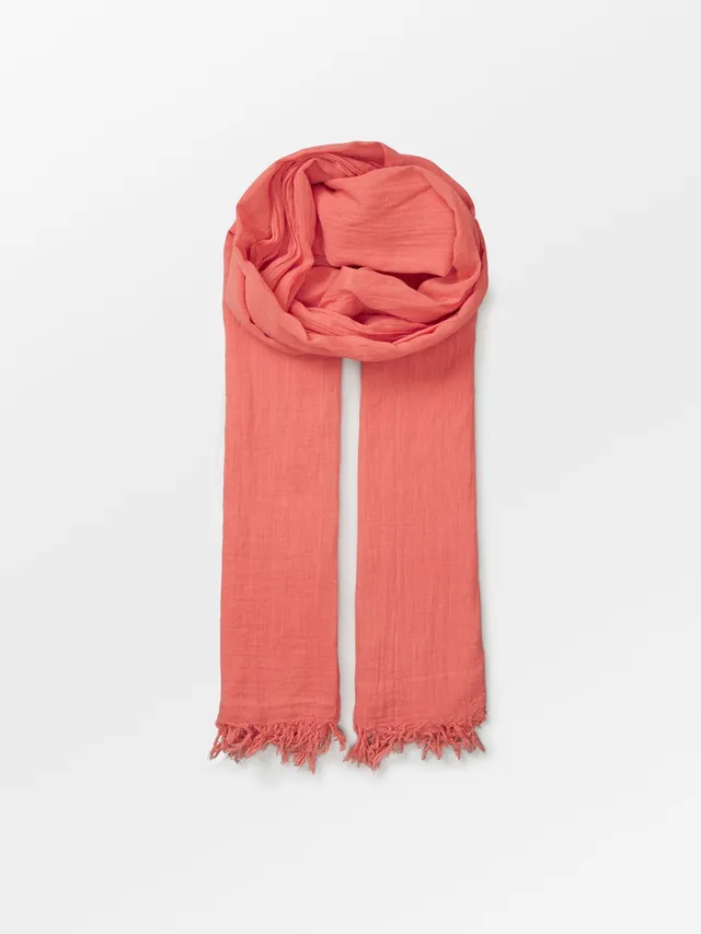 becks-ndergaard-solid-gaze-ilkana-scarf-schal-koralle image 1