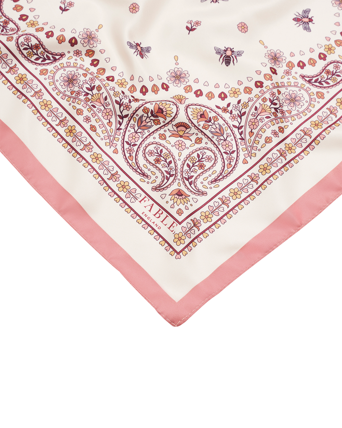 fable-england-eve-bandana-halstuch-rosa-mit-bienenmuster image 4