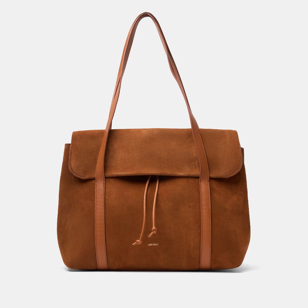 ann-kurz-greatest-shopper-tote-leder-suede-cuero image 1
