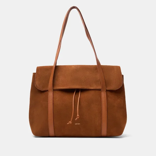 ann-kurz-greatest-shopper-tote-leder-suede-cuero image 1