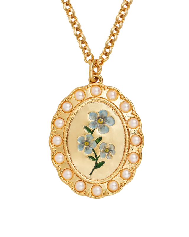 fable-england-forget-me-not-cameo-halskette-gold-perle image 1