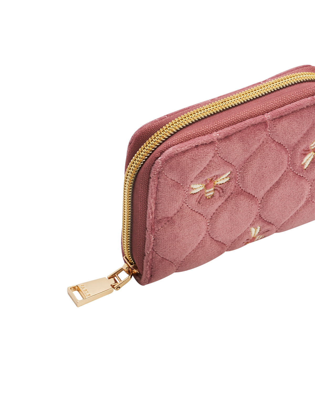 fable-england-quilted-bee-geldb-rse-rosa-samt-bienen-stickerei image 6