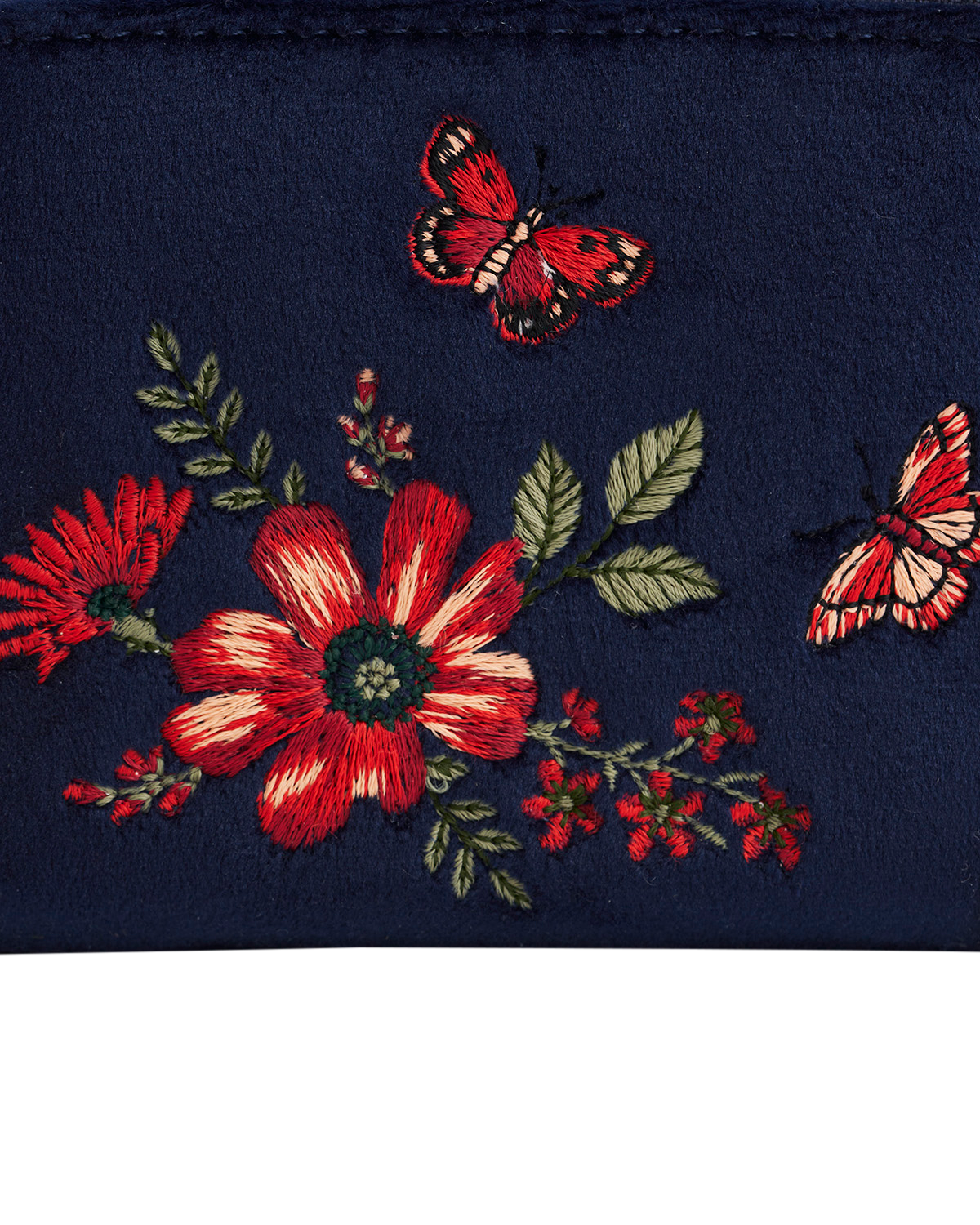fable-england-floral-geldb-rse-navy-samt-klein-schmetterling image 3