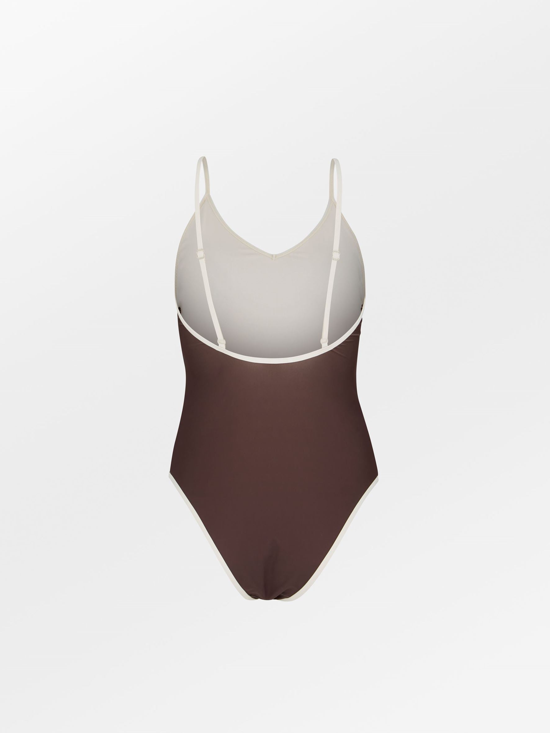 becks-ndergaard-contrast-bea-badeanzug-braun-kontrastnaht image 3
