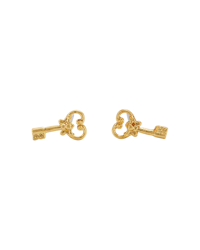 fable-england-key-ohrstecker-gold-schl-ssel-zart image 1