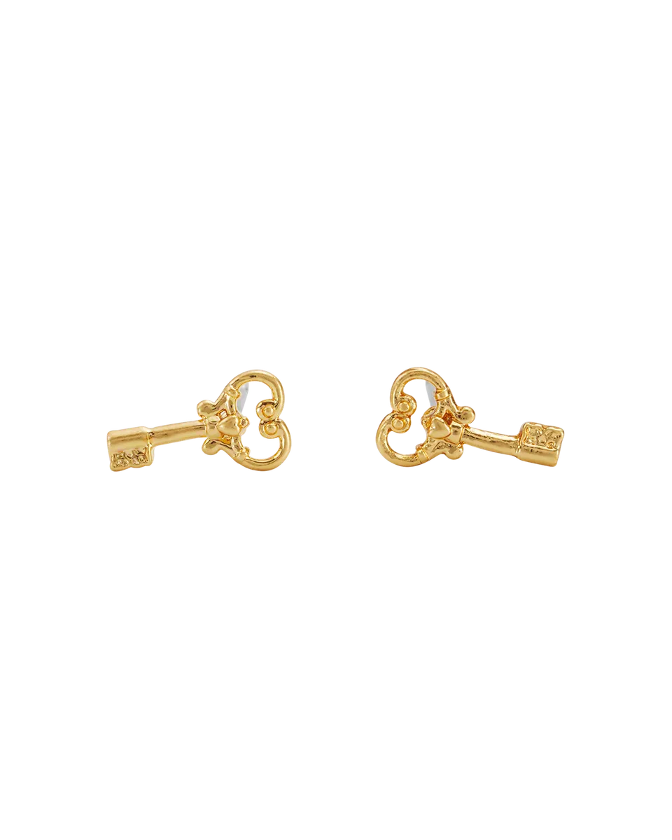 fable-england-key-ohrstecker-gold-schl-ssel-zart image 1