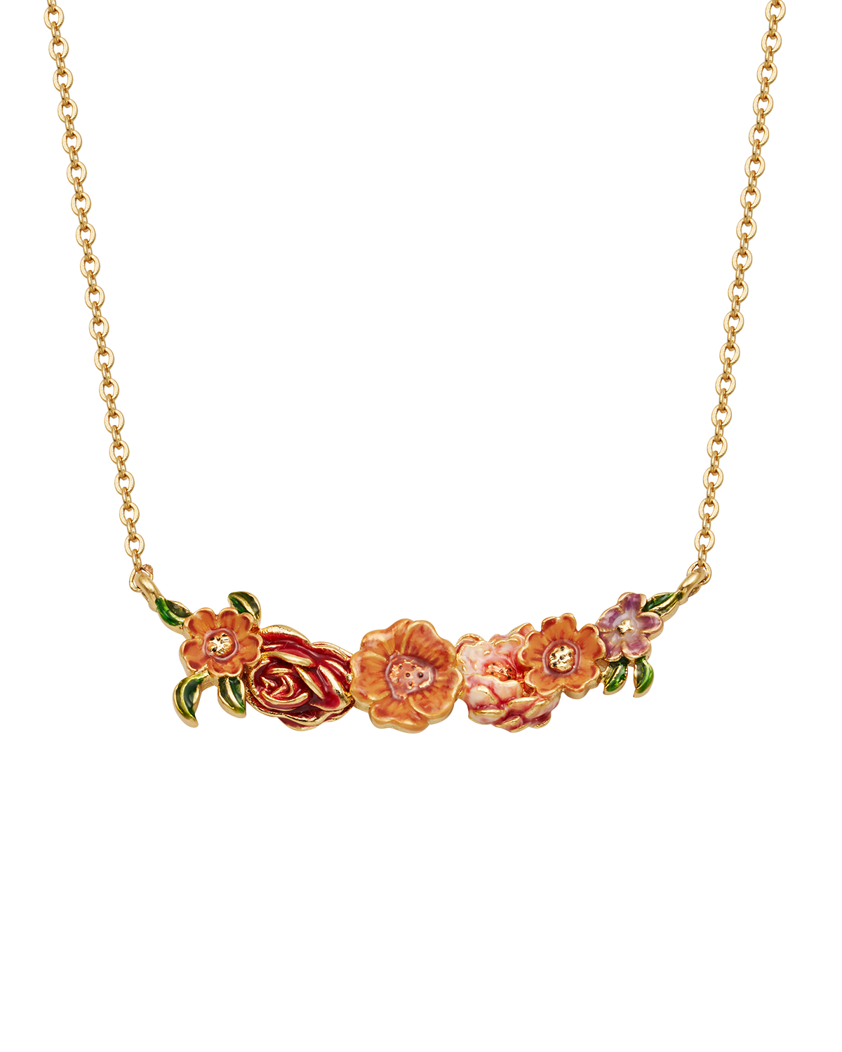 fable-england-eve-floral-choker-halskette-gold-rosenanh-nger image 1
