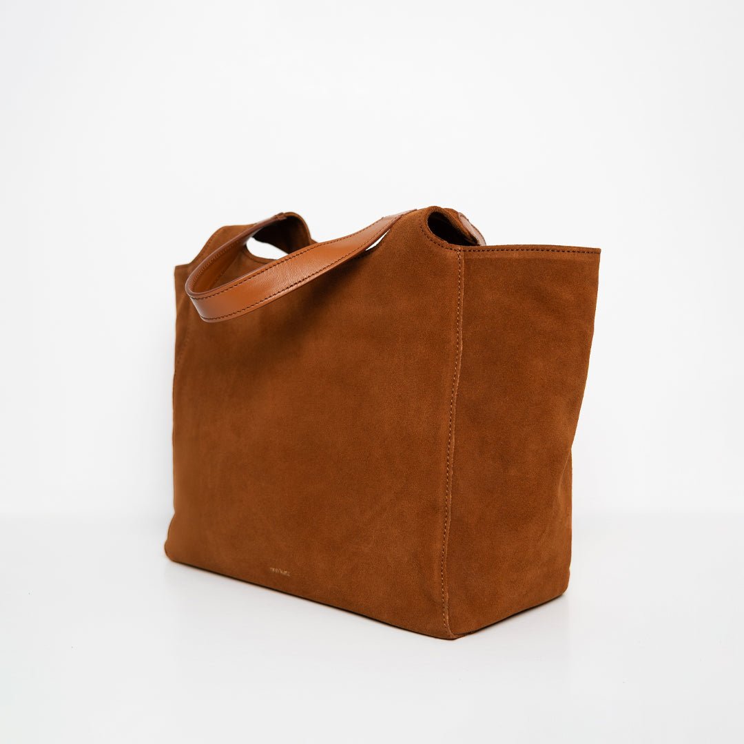 ann-kurz-shoulder-shopper-tasche-suede-cuero image 2