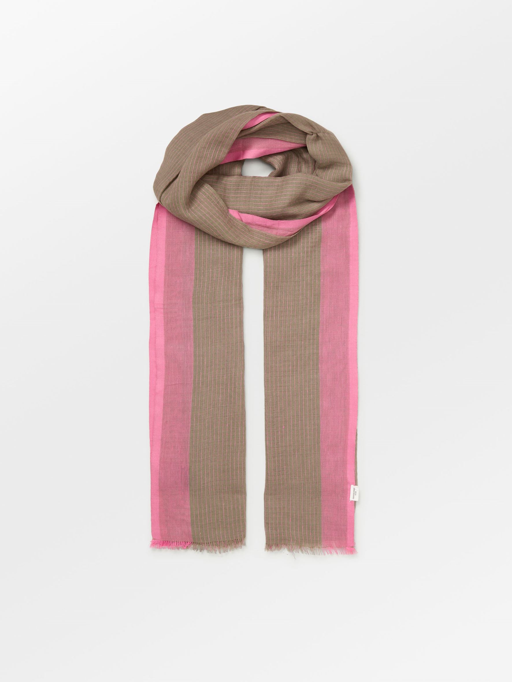 becks-ndergaard-stripy-cowea-schal-baumwolle-pink-85x185 image 2