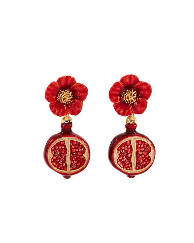 fable-england-blossom-pomegranate-ohrringe-gold-granat image 1