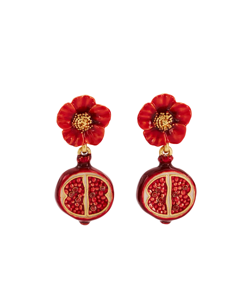 fable-england-blossom-pomegranate-ohrringe-gold-granat image 1