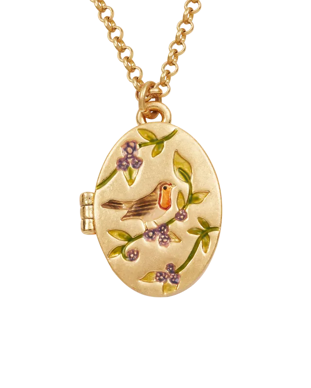fable-england-robin-blackberry-locket-halskette-gold image 1