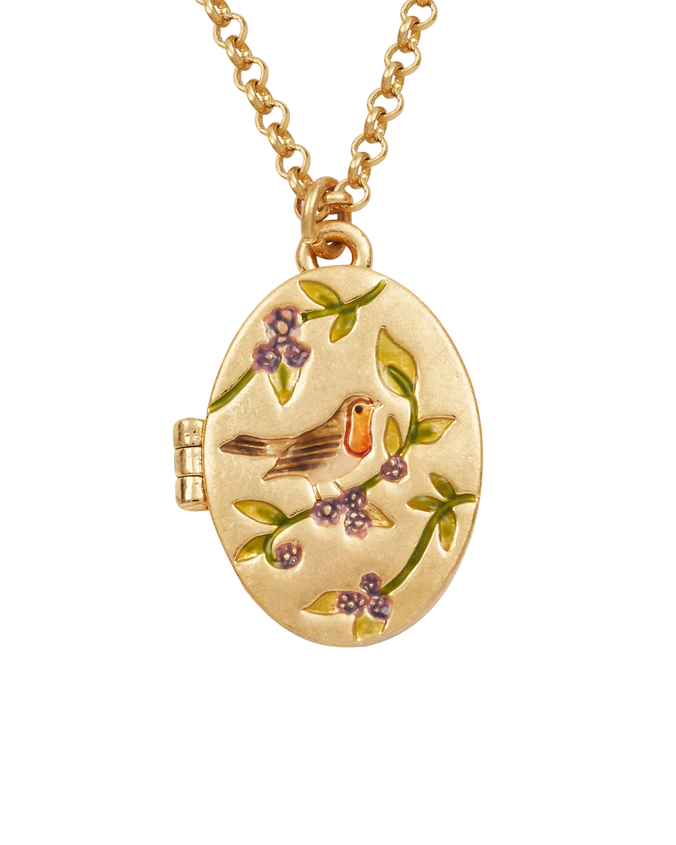 fable-england-robin-blackberry-locket-halskette-gold image 1