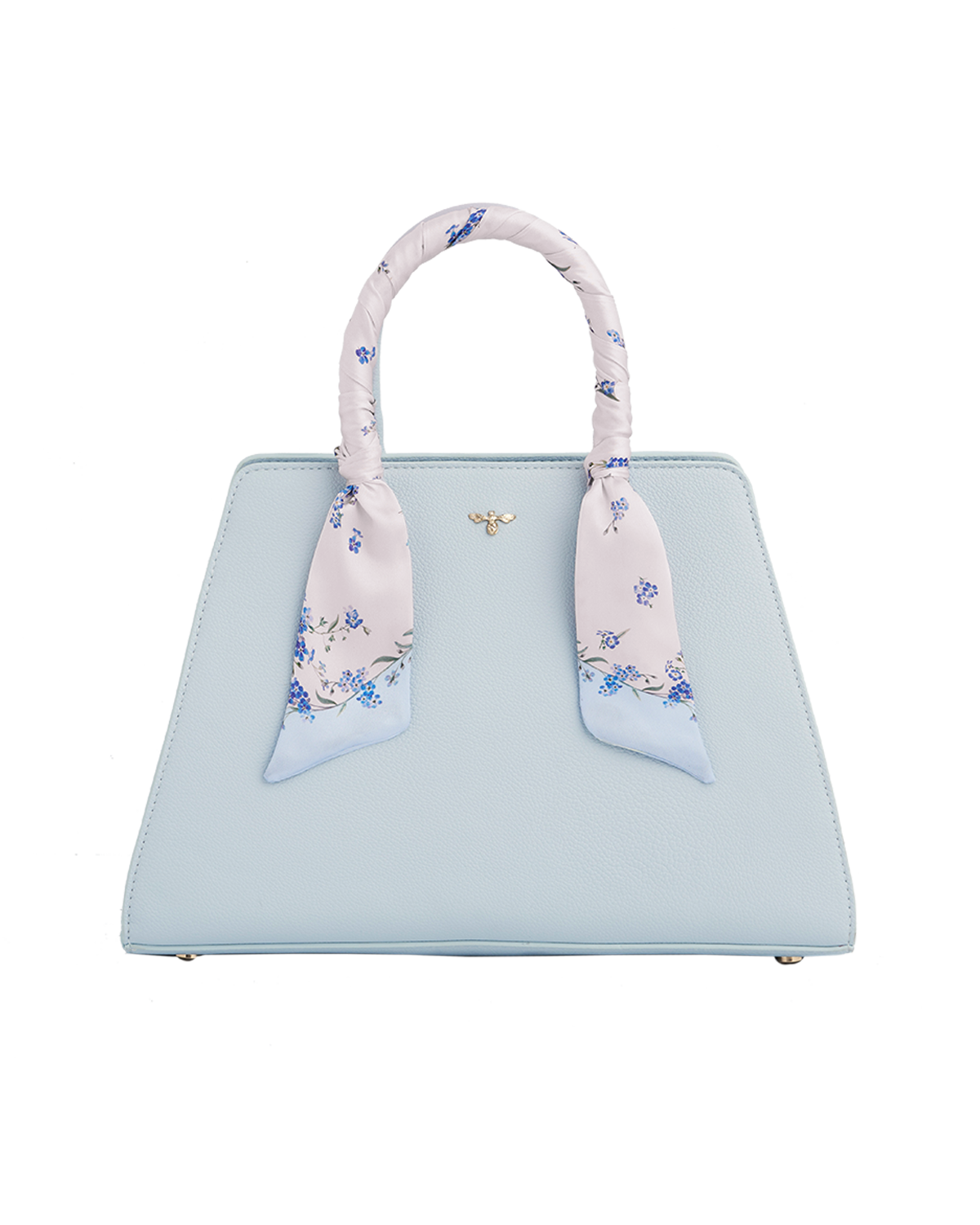 fable-england-blue-structured-tote-shopper-blau-medium image 1