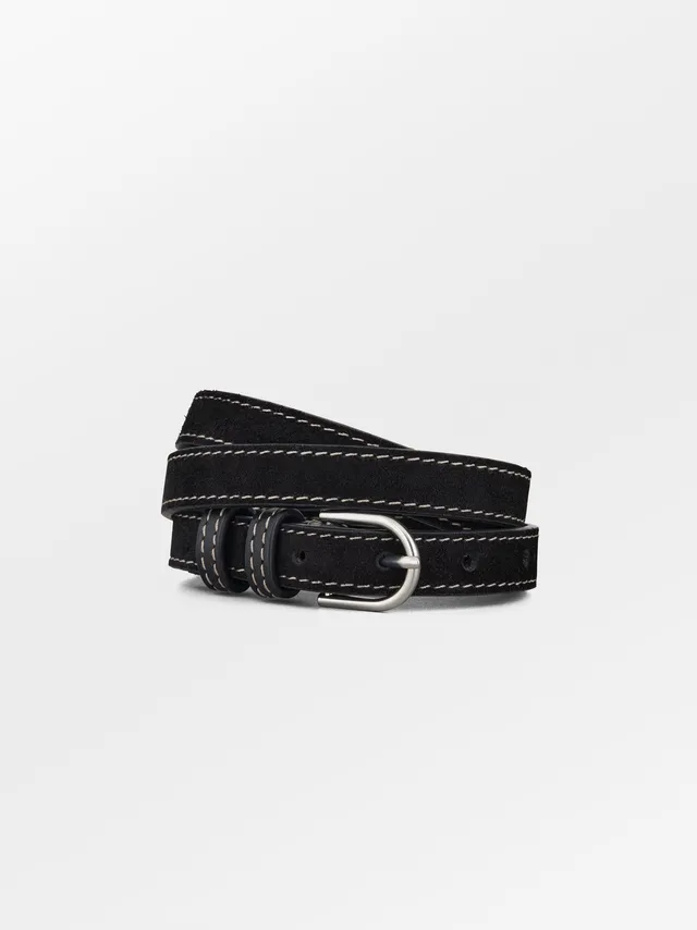 becks-ndergaard-zoe-belt-g-rtel-schwarz-wildleder image 1
