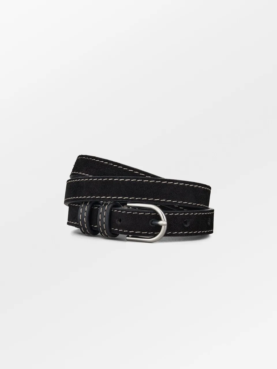 becks-ndergaard-zoe-belt-g-rtel-schwarz-wildleder image 1