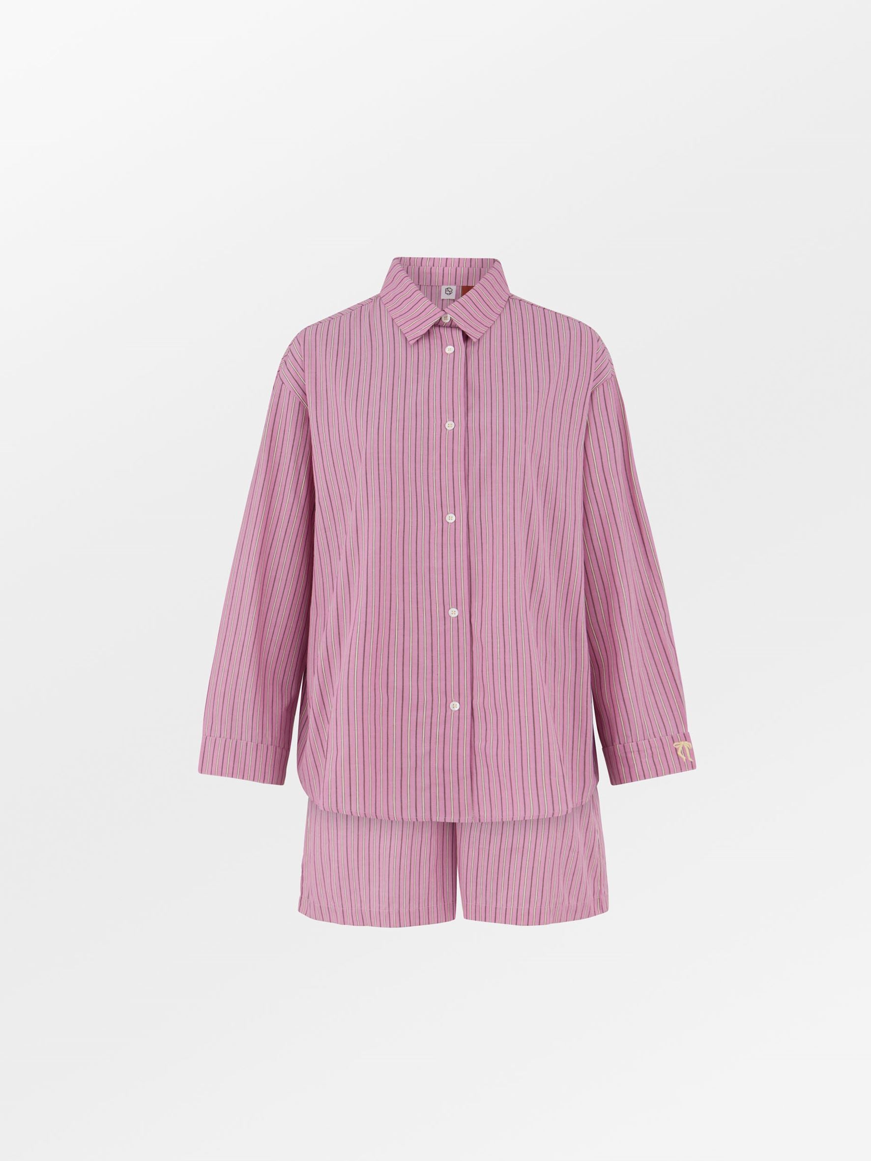 becks-ndergaard-stripel-pyjama-shirt-shorts-mauve-orchid-s image 1