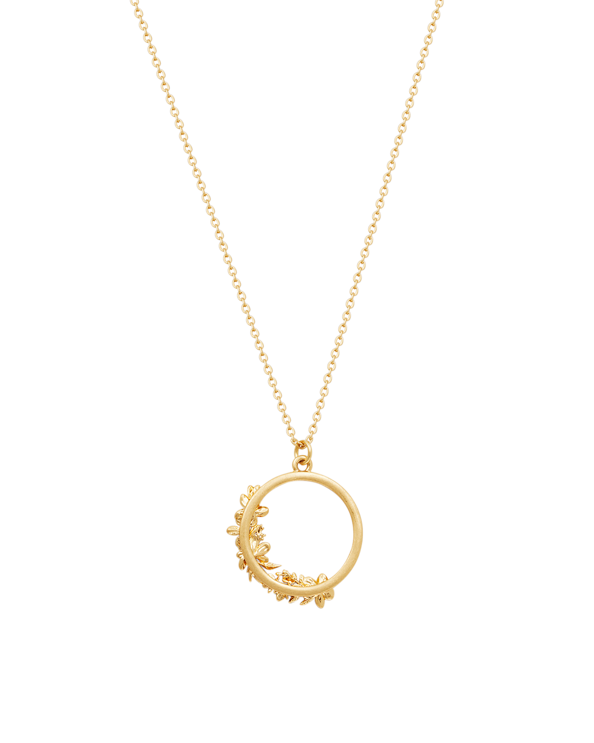fable-england-floral-wreath-schmuckset-gold-blumen-kette-creolen image 6