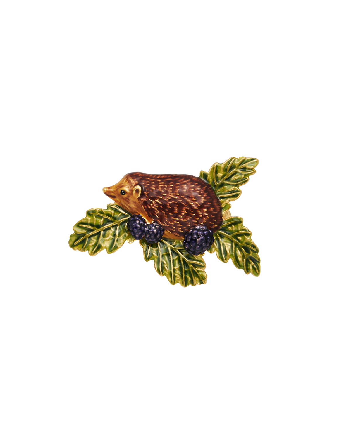 fable-england-hedgehog-blackberry-brosche-gold-igel image 1