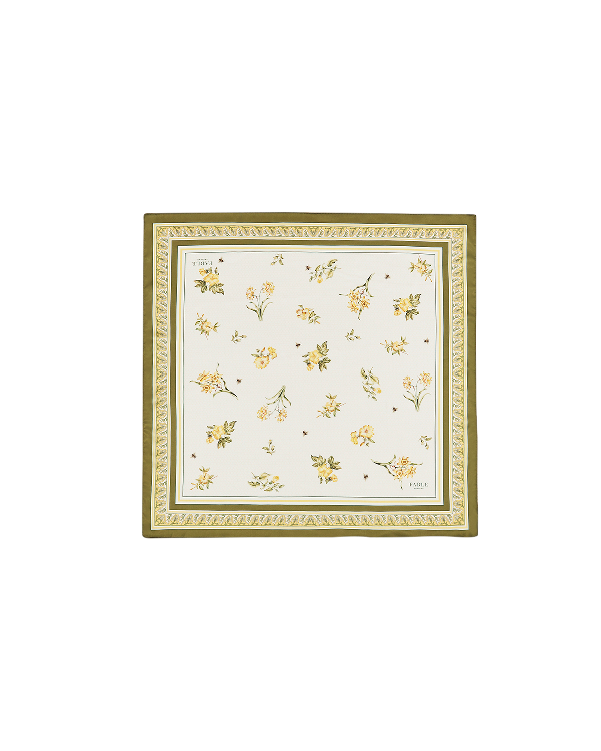 fable-england-nouveau-floral-tuch-gelb-quadratisch image 1