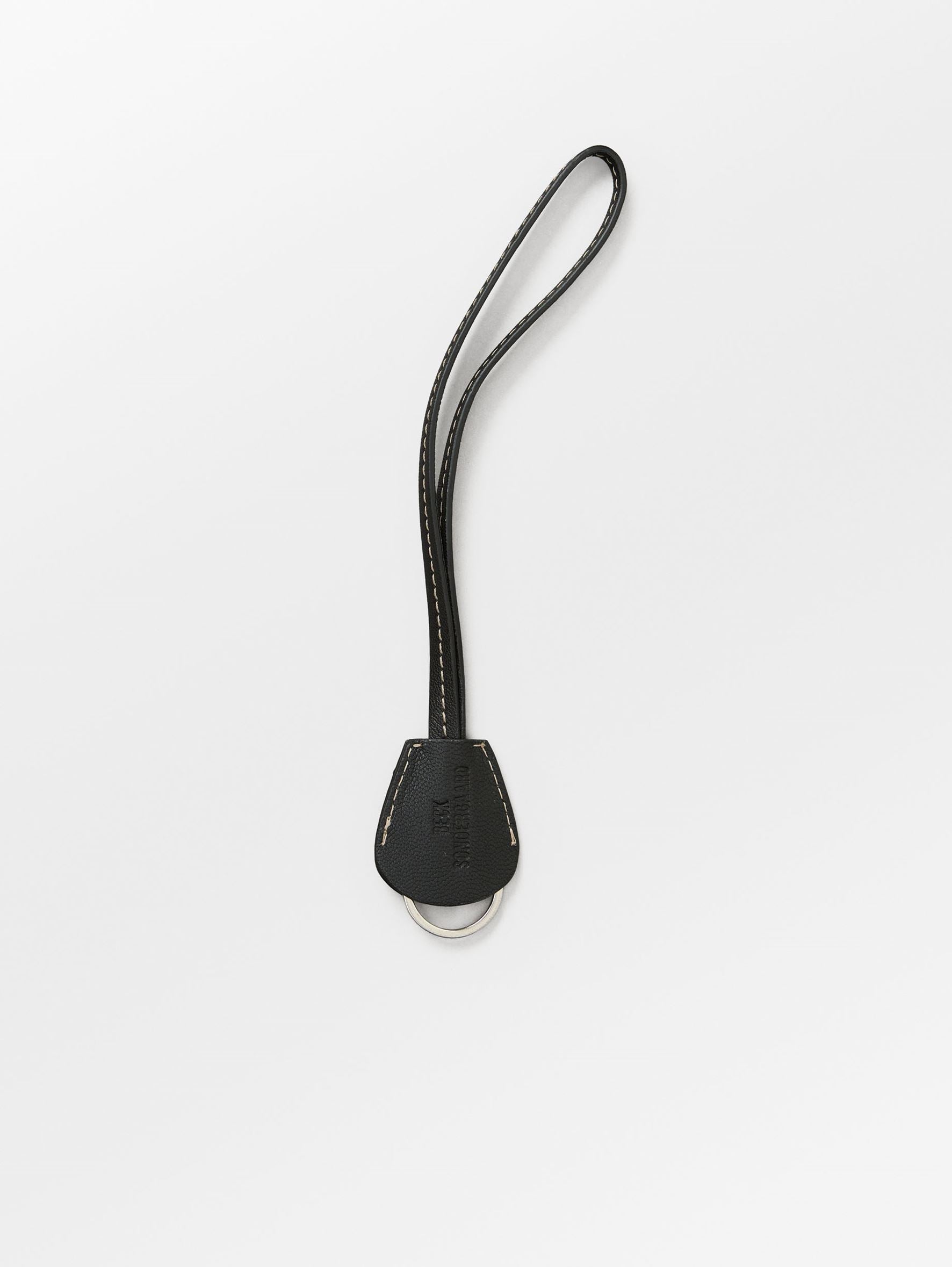 becks-ndergaard-leather-key-ring-anh-nger-schwarz-ziegenleder image 1