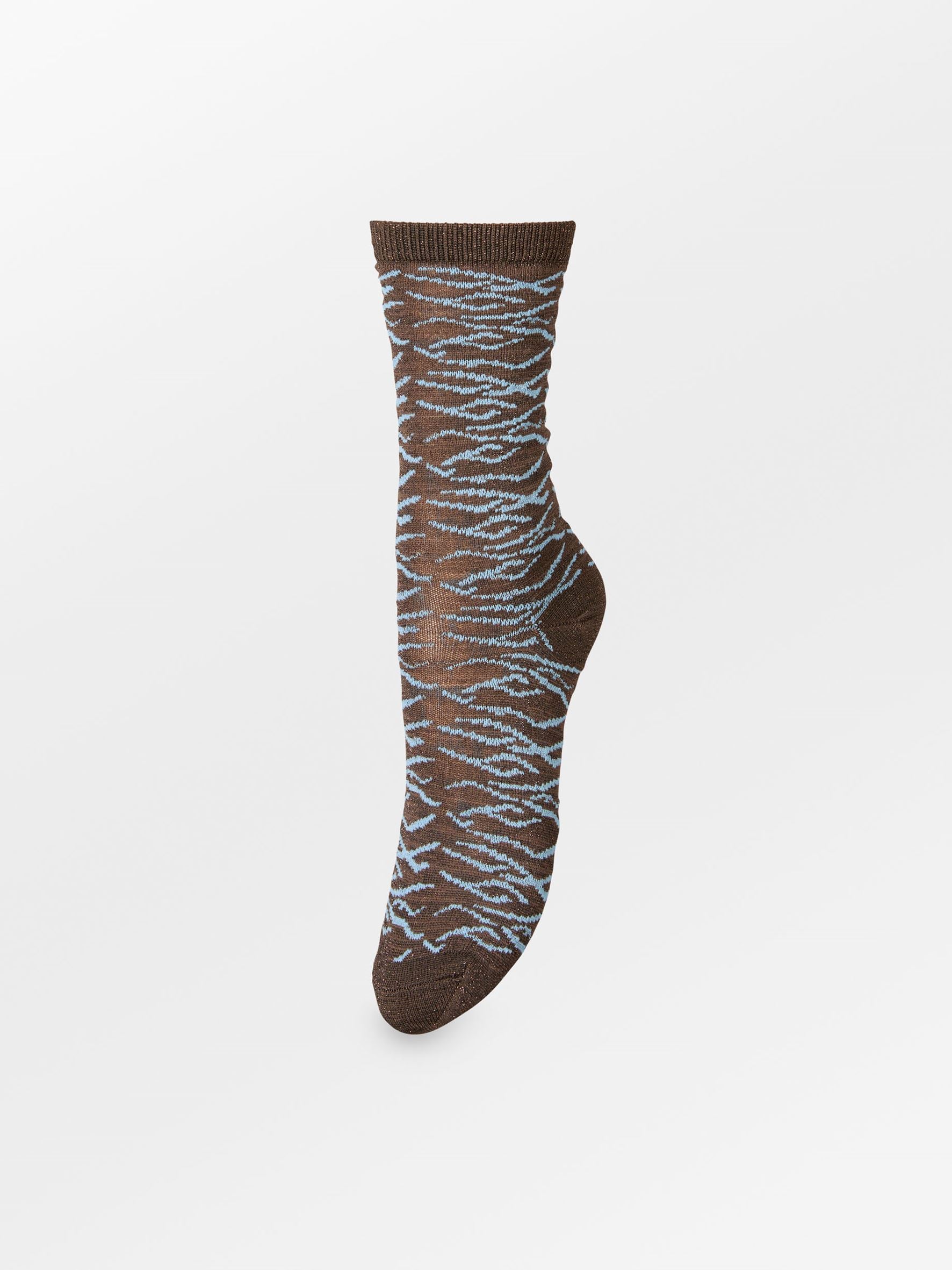 becks-ndergaard-zelora-glitter-socken-zebra-hot-fudge-37-39 image 1