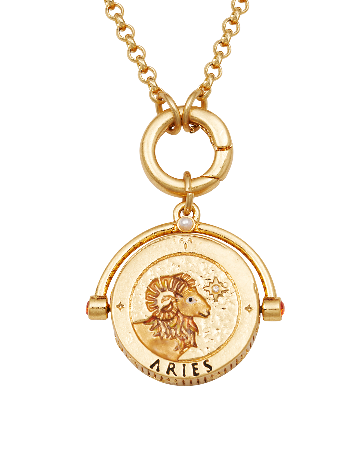 fable-england-aries-kette-gold-sternzeichen-widder-karneol image 1