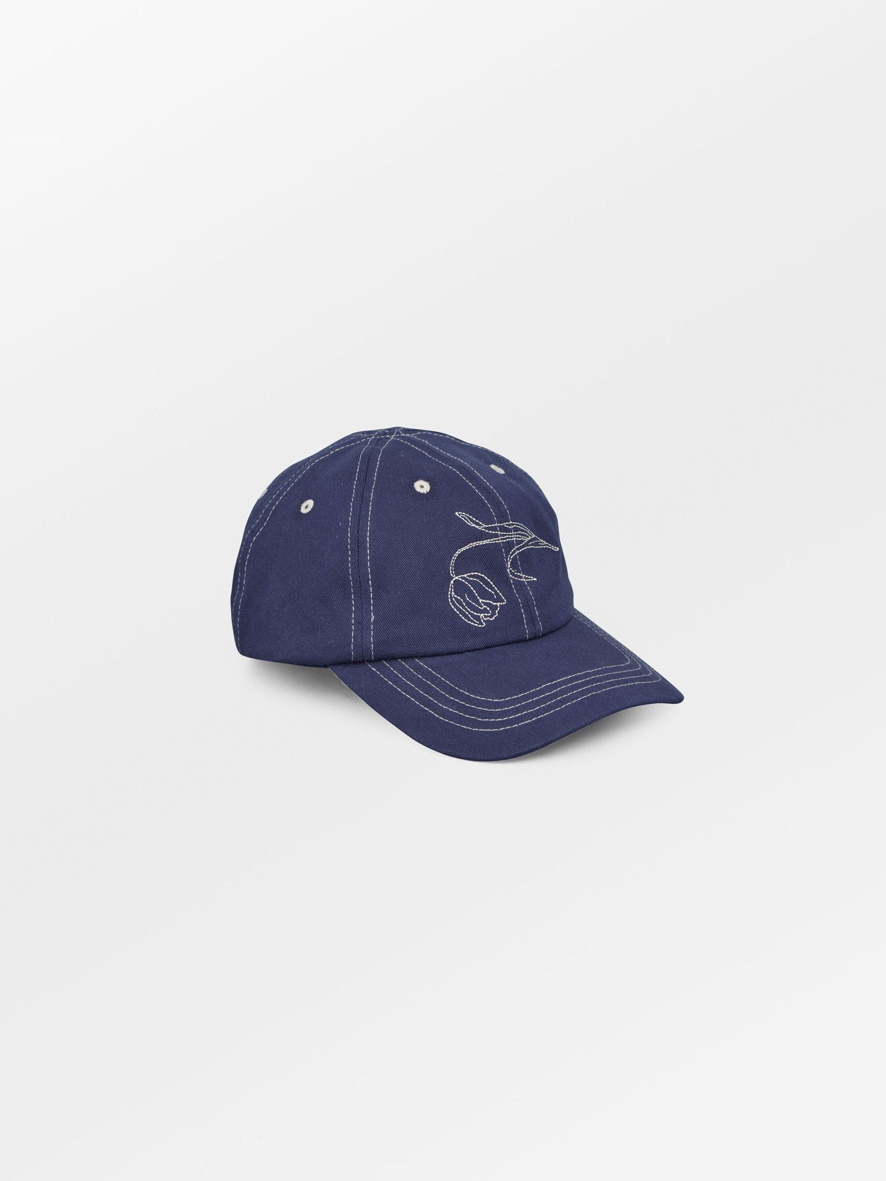 becks-ndergaard-tulipa-cotton-cap-kappe-blau-baumwolle image 1