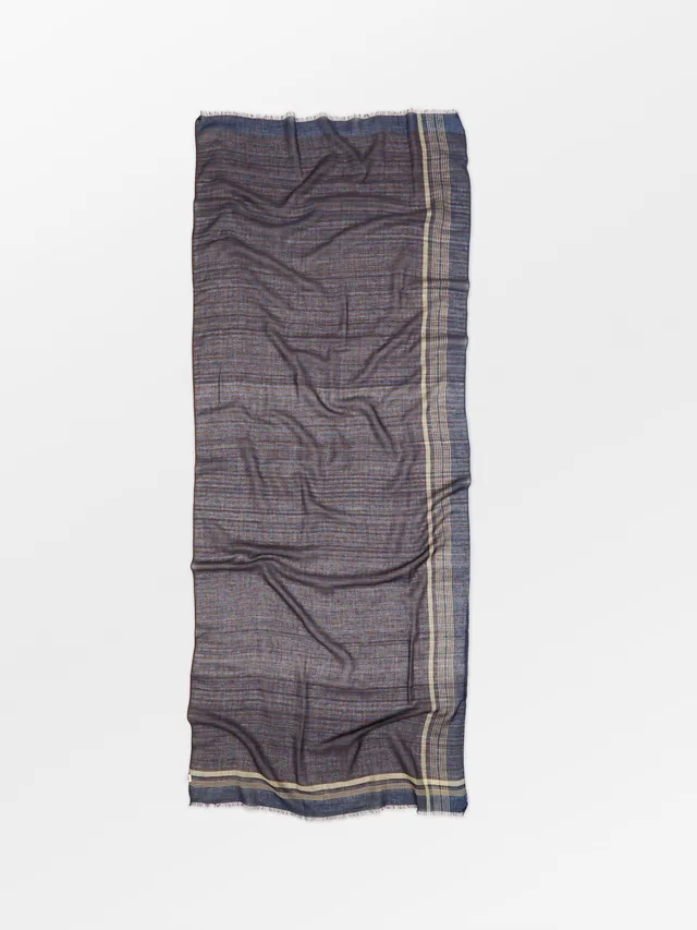 becks-ndergaard-checkia-cowea-schal-baumwolle-vintage-indigo image 1