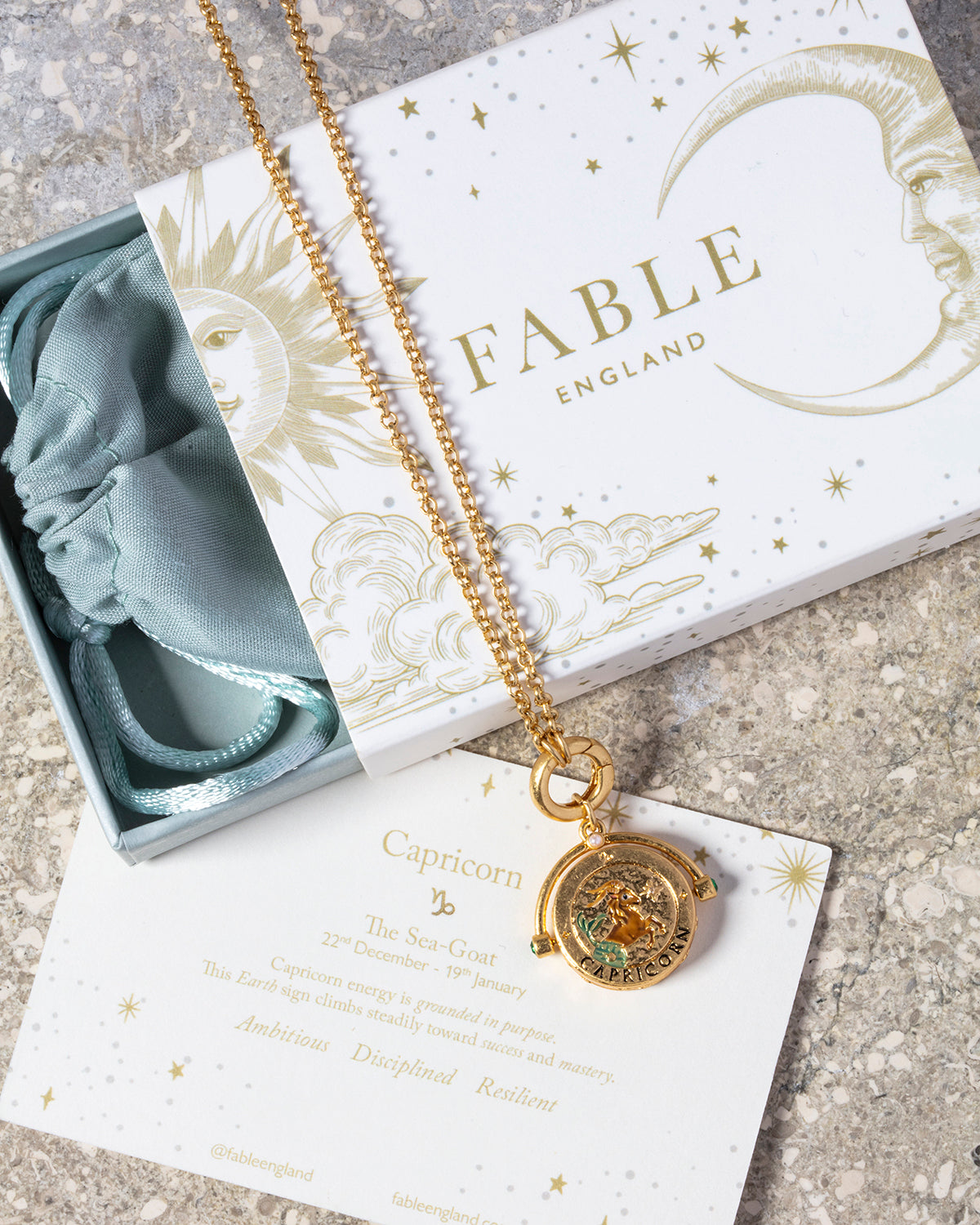 fable-england-capricorn-spinner-halskette-gold-steinbock image 5