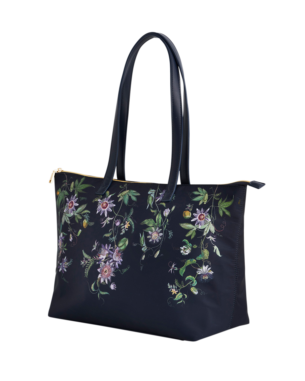 fable-england-navy-passion-flower-grab-tote-tasche-blau image 4