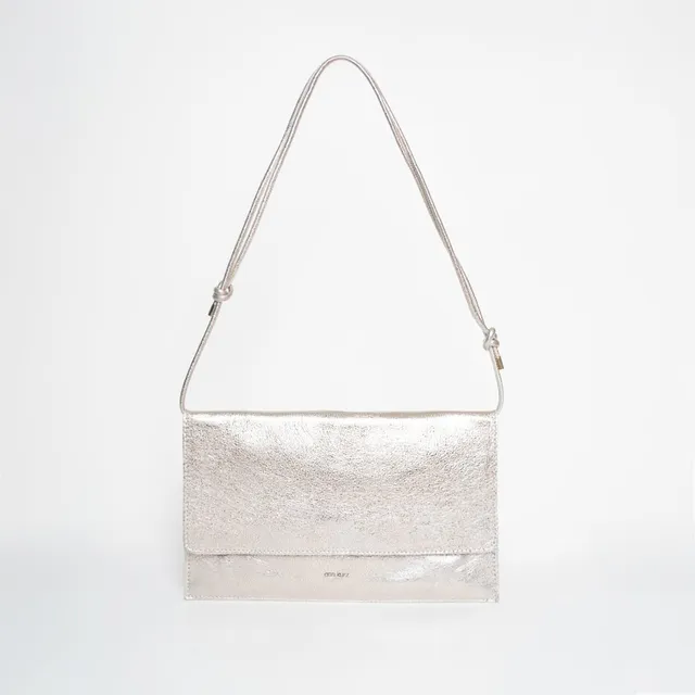 ann-kurz-thin-clutch-umh-ngetasche-metallic-platin-mit-handyfach image 1