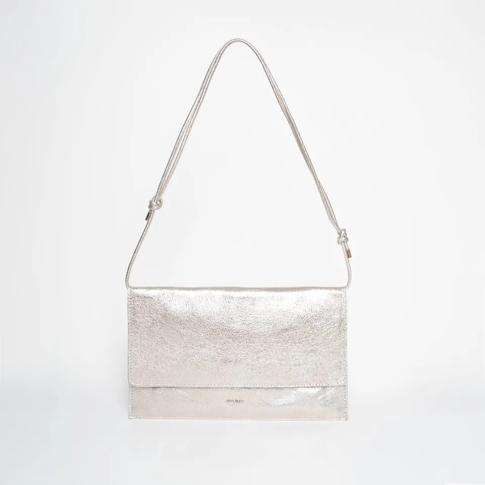 ann-kurz-thin-clutch-umh-ngetasche-metallic-platin-mit-handyfach image 1