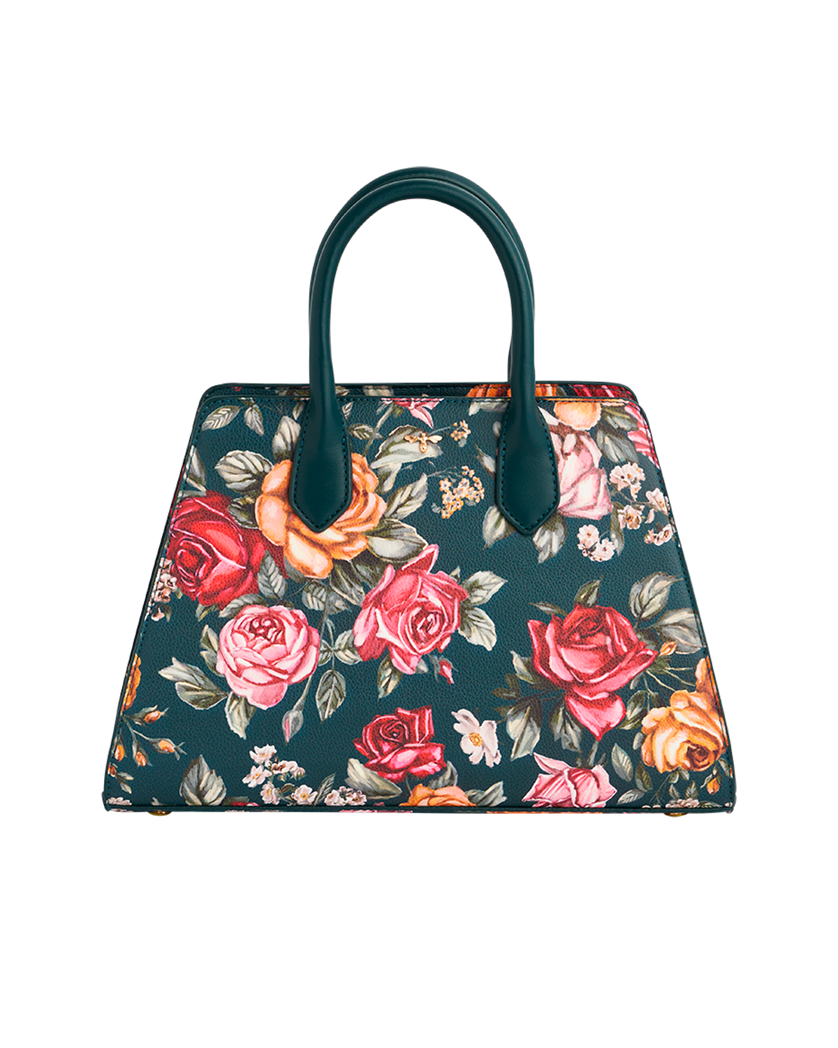 fable-england-teal-roses-tote-medium-handtasche-petrol image 1