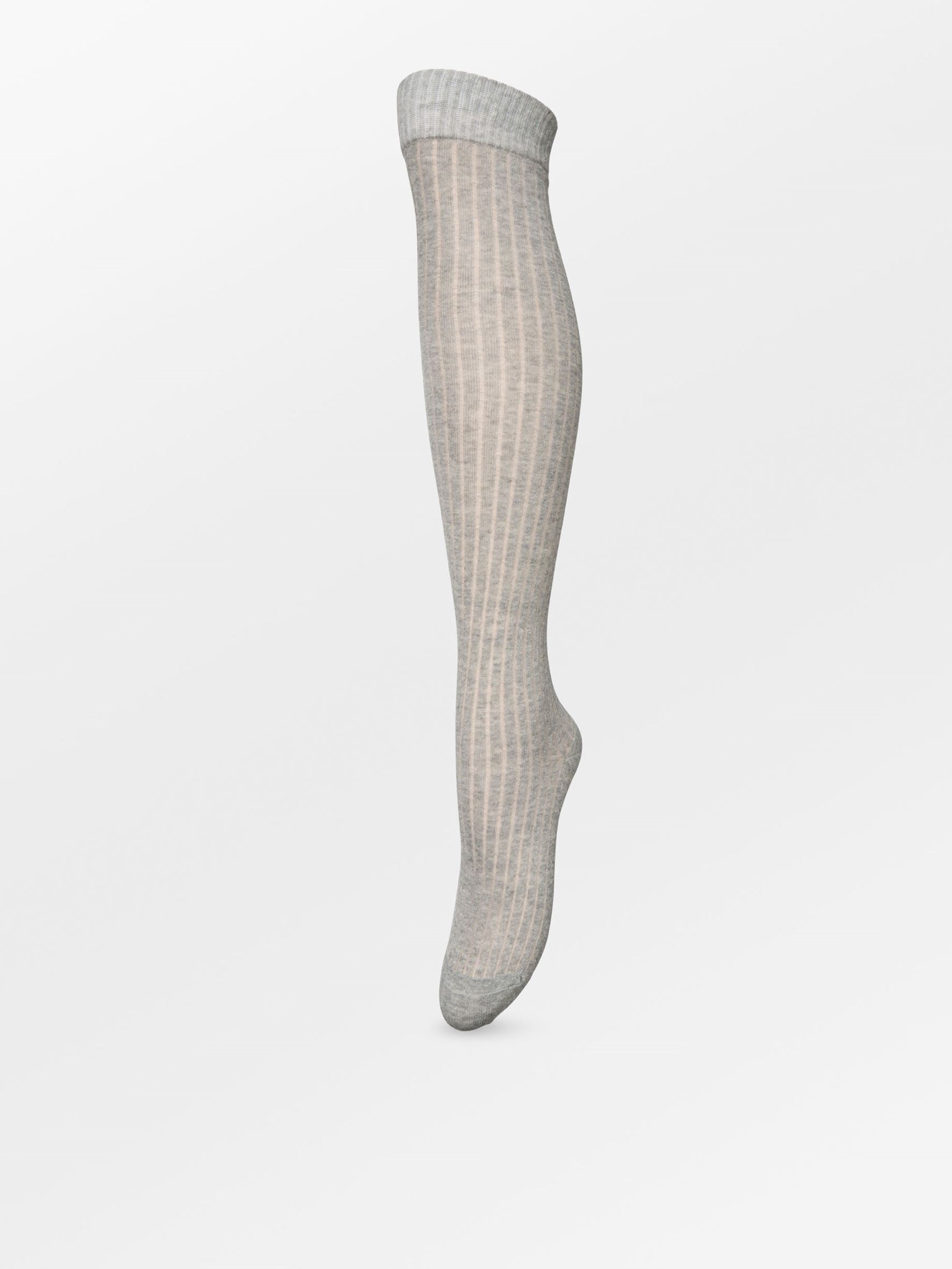 becks-ndergaard-uma-knee-sock-kniestr-mpfe-grau-baumwolle image 1