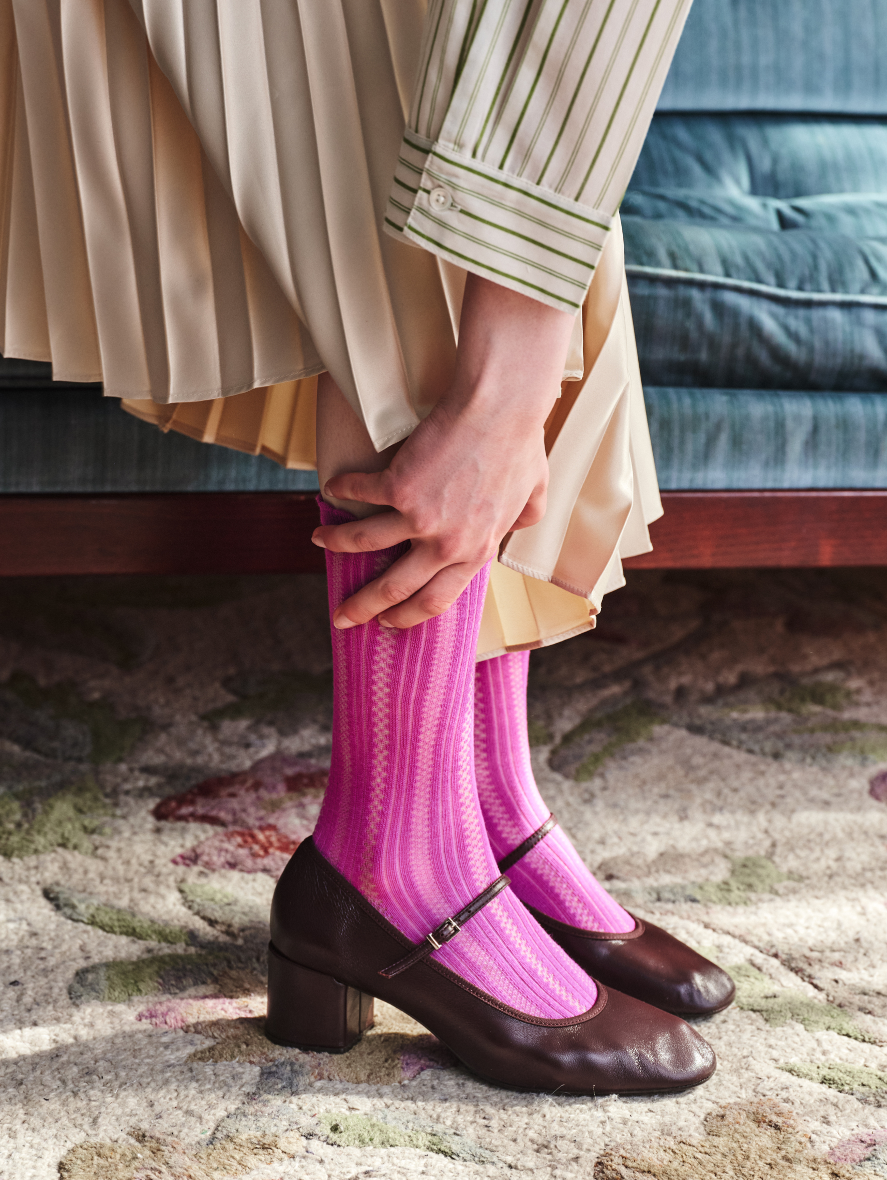 becks-ndergaard-crochia-cotta-socken-baumwolle-meadow-mauve image 2