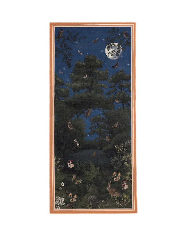 fable-england-woodland-meadow-schal-midnight-blumendruck image 1