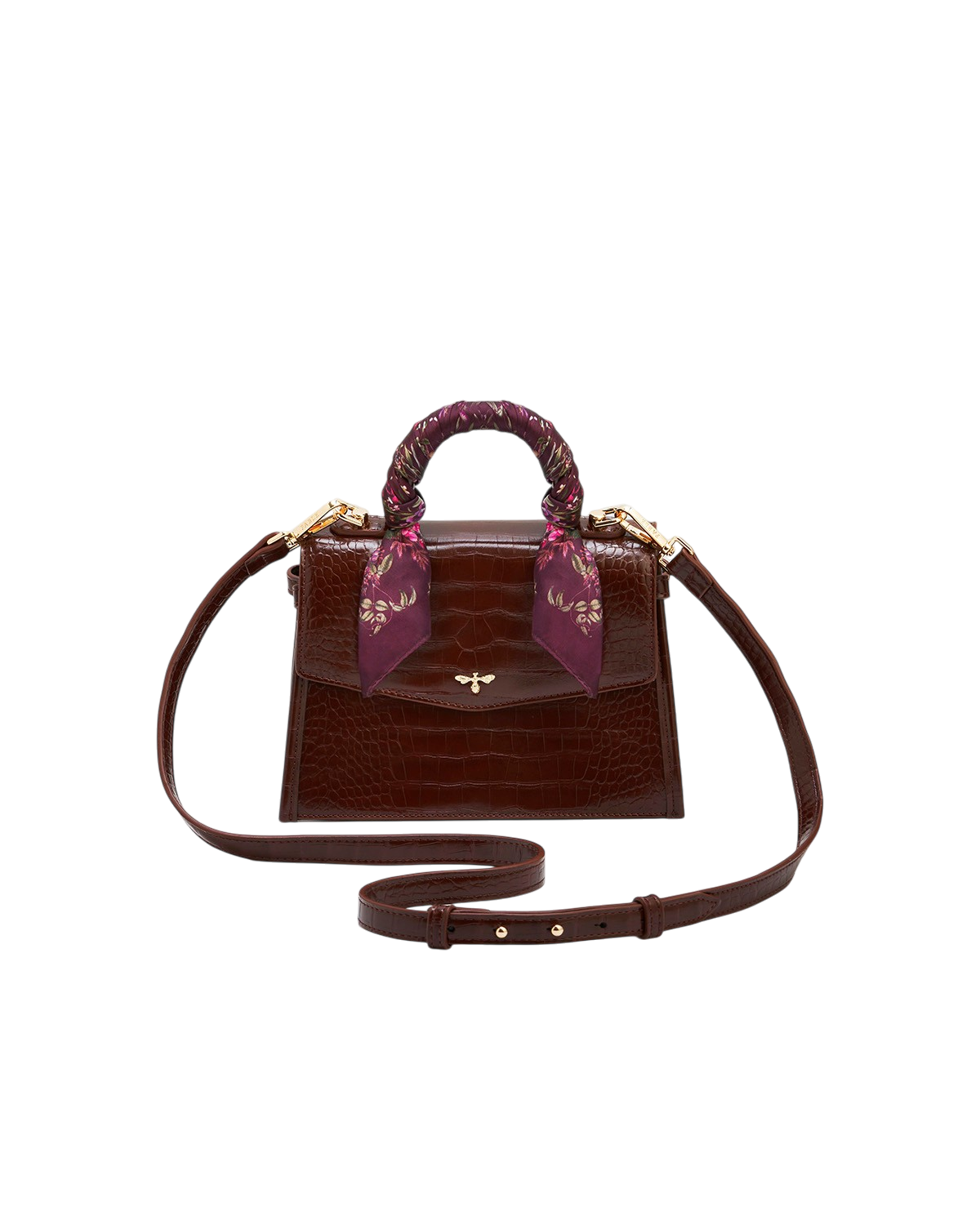 fable-england-eliza-small-top-handle-tasche-burgund-kroko image 3