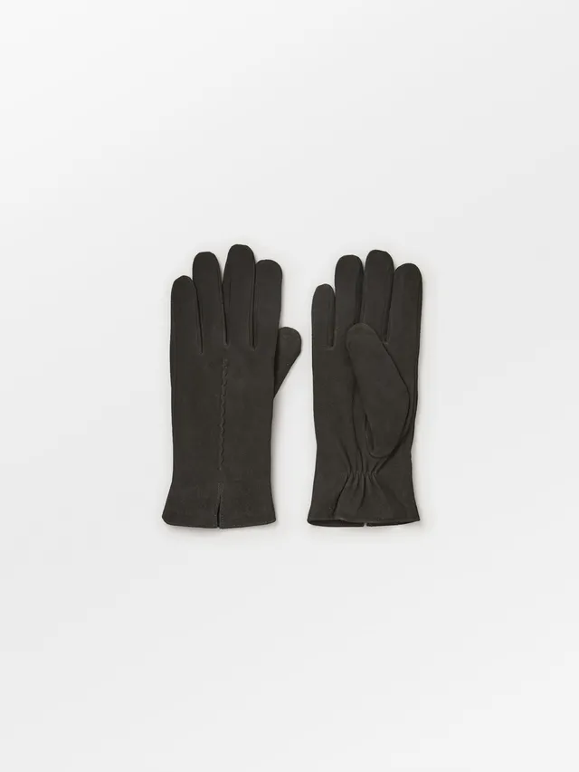 becks-ndergaard-suede-leather-handschuhe-schwarz-ziegenleder-7-5 image 1