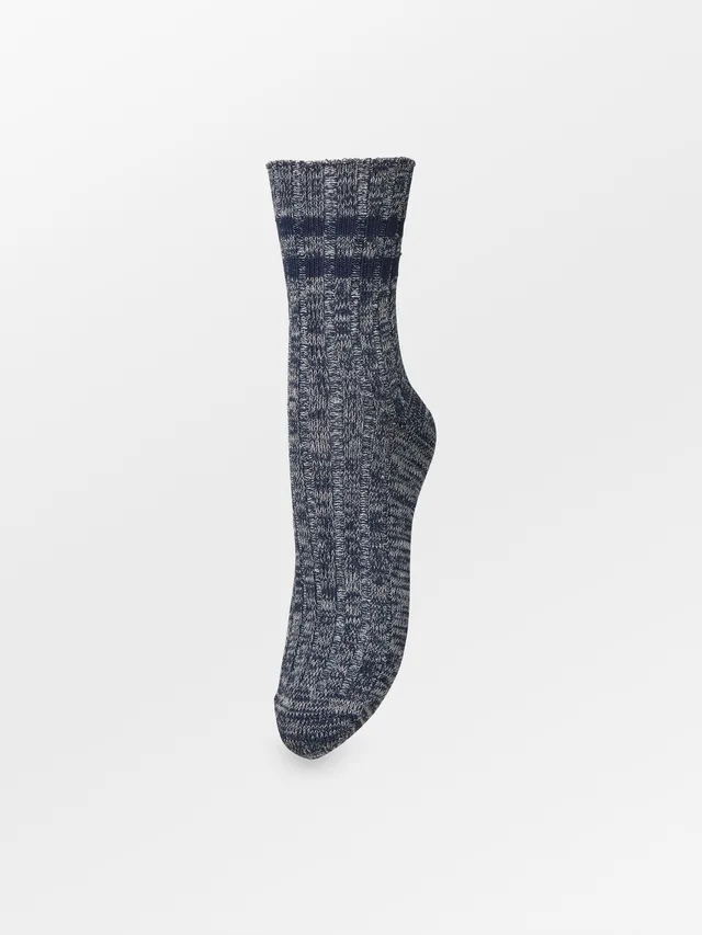 becks-ndergaard-spacee-cotta-sock-socken-navy-baumwolle image 1